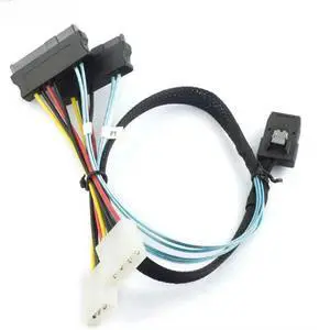 FOR MINI SAS SFF-8087 TO 2 Ports MINI SAS SFF-8482 Adapter Cable