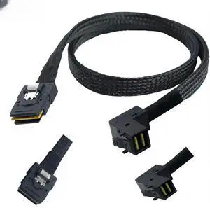 FOR MINI SAS SFF-8643 90 degree to SAS SFF-8087 server con tion Cable