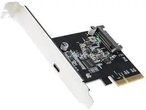 FOR USB 3.2 PCI Express Expansion Card PCI-E 4X to USB3.2 Gen2 X2 Type-C 20Gbps SATA Powered ASM3242