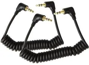 FOR 2-Pack Mini Coiled 3.5mm Headphone Cable, 90 Degree 1/8" 3.5mm TRS Jack Male to Male Stereo Aux Audio Coiled Cord (Up to 1.5m) FOR 2-Pack Mini Coiled 3.5mm Headphone Cable, 90 Degree 1/8" 3.5mm TRS Jack Male to Male Stereo Aux Audio Coiled Cord (Up to 1.5m)