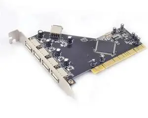 FOR PCI to 4 Ports External + 1 Port Internal USB 2.0 Expansion Card Chipset for