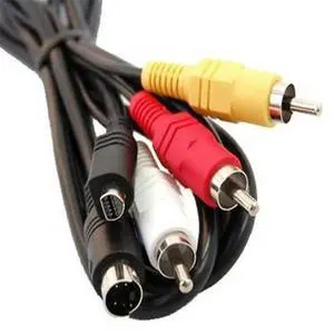 FOR 5ft VMC-15FS Compatible AV TV-Out Audio Video cable Cord For Camcorder : DCR-SR42, DCR-SR42e, DCR-SR45, DCR-SR45e