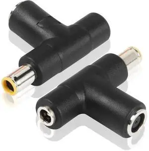 FOR 2Pack DC 8mm Y Branch Adapter DC 7909 Male to DC 7909 Female DC 5521 Splitter for Panel RV Portable Power Station