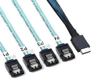 FOR Reliable PCI-Express SAS SFF-8611 4i to 4 SATA server conversion cord FOR Reliable PCI-Express SAS SFF-8611 4i to 4 SATA server conversion cord