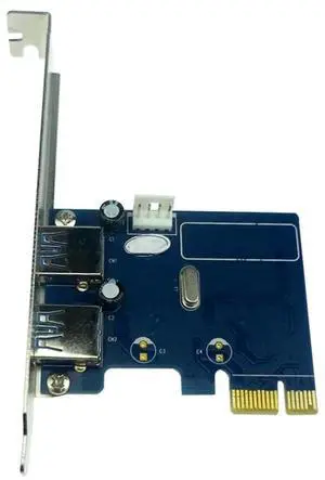 FOR PCI-E USB 3.0 Expansion Card PCI Express x1 to 2 Ports USB 3.0 Adapter