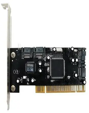 FOR Stock Chip SIL3114 PCI to 4 SATA Interfaces Expansion Card t 3TB Win8