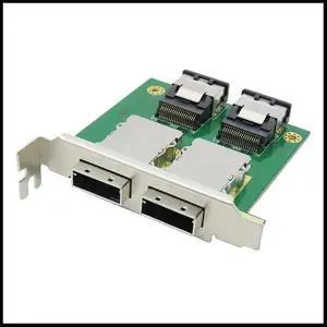 FOR Dual Ports Mini SAS Internal SFF-8087 to External HD SFF-8088 Sas26P PCI SAS Adapter Card