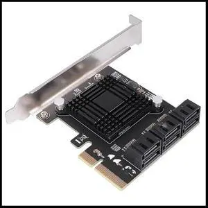 FOR SATA 3 PCI Expansion Card PCI-E/PCIE SATA Controller SATA Multiplier SATA3 6Gbps ASM1166 for HDD SSD 4X