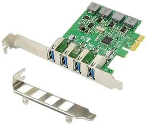 FOR 4 Ports PCIE USB 3.0 Card PCI Express to USB Expansion Card VL805 chip 5Gbps PCIE USB3.0 Hub Controller Adapter Self Powered