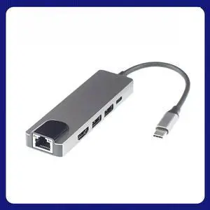 FOR 5 in 1 Type C to RJ45 4K HDTV USB 3.0 Charging Hub Adapter Converter for Book Pro