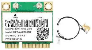 FOR MPE-AXE3000H WiFi Card+ WiFi 6E 2400Mbps Mini PCI-E for BT 5.2 802.11AX 2.4G/5G/6Ghz Wlan Network Card