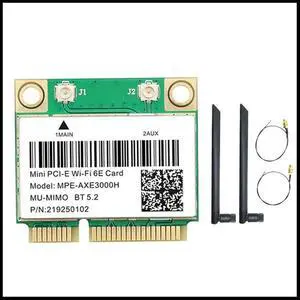 FOR MPE-AXE3000H WiFi Card+Dual WiFi 6E 2400Mbps Mini PCI-E for BT 5.3 802.11AX 2.4G/5G/6Ghz Wlan Network Card