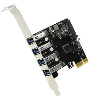 FOR Unleash the Full Potential of Your PC with 4 Port Pci-e Express Controller Expansion Adapter Card and 5gbps Transfer Speeds