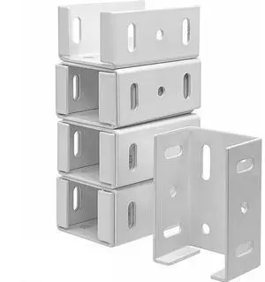 FOR 2-3/4 Inch Rails Brackets Kit, White Alluminum Fence Bracket for Vinyl Fencing Panel to Post Con tion