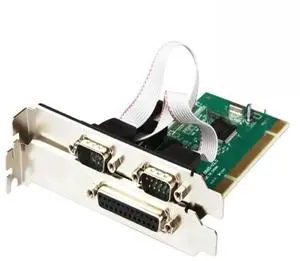 FOR Combo 2 DB-9 Serial (RS-232) + 1 DB-25 Parallel Printer (LPT1) Ports PCI Controller Card 9865 chip Industrial Multiport Serial