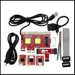 FOR V8 Multifunction Laptop Desktop PC Post Diagnostic Test Card Debug Support PCI,PCI-E,LPC,Mini,MSATA