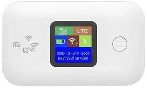 FOR Wifi Router 4G Portable Modem Mini Outdoor 150mbps Pocket Mifi Sim Card Slot Repeater 3000mah White