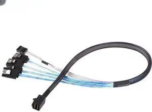FOR MINI SAS HD SFF-8643 to 4 Port SATA 7P Cable For server