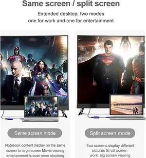 USB to HDMI Adapter USB 3.0/2.0 to HDMI Cable Multi-Display Video Converter- PC Laptop Windows 7 8 10 Desktop Laptop PC Monitor Projector HDTV.[Not Support Chromebook]