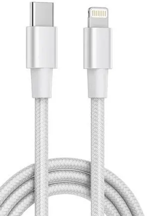 USB-C to Lightning Cable Nylon Braided Fast Charging Data Cable Braided Charging Cable 30000+ Plug Cycles Compatible with iPhone 14 13 12 11 Pro Max Xr Xs 8 and More