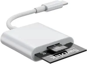 USB C to SD Card Reader, SD/MicroSD to USB C Card Reader Adapter [Thunderbolt 3] Compatible with iPad Pro 2020/2019, MacBook Pro 2019, MacBook Air 2020, Galaxy S10/S9, Surface Book 2 and More