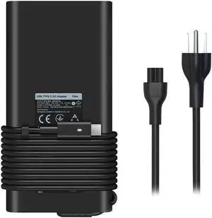 130W Dell Laptop Charger Usb/Type C Replacement For Dell Precision 5530 Dell Xps 15 9575 2-In-1 9570 9500 Xps 17 9710 9700 Power Supply Adapter Cord