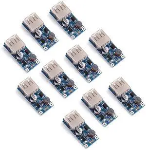 DC-DC 0.9V-5V to 5V PFM 600MA Step Up Boost Converter Supply Voltage Module Mobile Power Bank USB Boost Converter Charger Board Module 10PCS