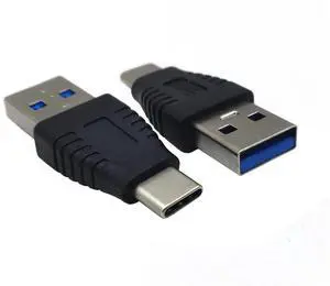 USB-C Adapter, (2-Pack) USB 3.1 Type-C Male to USB 2.0 A Male Extension Adapter for Laptop,Tablet, Mobile Phone and More (USB C M/A M)