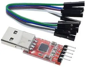CP2102 USB 2.0 to TTL Module Serial Converter Adapter Module USB to TTL Downloader with Jumper Wires CP2102 USB 2.0 to TTL Module Serial Converter Adapter Module USB to TTL Downloader with Jumper Wires