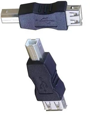 USB 2.0 A Female to USB B Male Print Adapter Converter - 2 PCS
