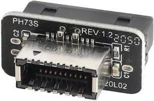 Pack USB 3.0 19 Pin Header to USB 3.1 Type-E 20 Pin Header Front Panel Adapter USB 3.0 19 Pin Female to 20 pin Type E 3.1 Female Front Panel Header Connector for Computer Motherboard (19Pin)