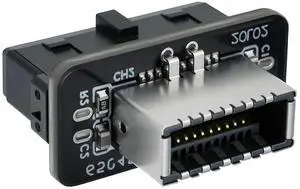 USB 3.2 Gen 1 to USB 3.2 Gen 2 Header Adapter, Motherboard 19Pin to Type-E Header Converter, Front Panel Adapter for Type C Motherboard (Vertical Type)