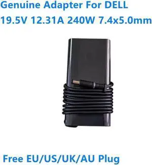 19.5V 12.31A 240W DA240PM200 LA240PM200 GaN AC Adapter For DELL Alienware M17 M18x 15 R2 R3 Portable Laptop Charger