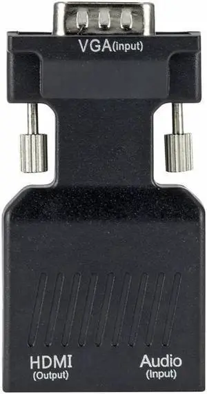 VGA Male to HDMI Female Converter with Audio Adapter Support 1080P Signal Output