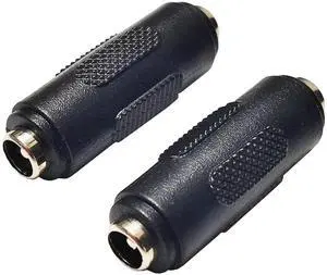 DC 5.5mm x 2.1mm Female to Female Power Jack Connector DC Barrel Charge 2.1mm X 5.5mm Adapter Female Coupler for Led Strip Light Security Camera 2pcs