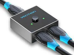 HDMI Switch,Bi-Direction 2×1/1×2 HDMI Splitter 2 Ports HDMI Hub Support 4K@60Hz for HDTV,Blu-Ray Player,Xbox ,PS3 ,PS4