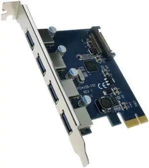 4x USB 3.0 PCI Express Card PCI-e USB3.0 Host Controller Adapter