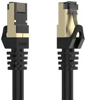 Cat 8 Ethernet Cable 16.5ft, Internet Cable, Lastest 40Gbps 2000MHz High Speed SFTP Patch Cables with Gold Plated RJ45 Connector for Router, Modem, Gaming, Xbox Fibre Optic Cable
