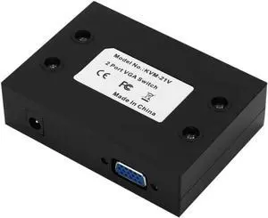 2 Port VGA SVGA Monitor Sharing Switch Box 2-in 1-Out for LCD PC TV Monitor