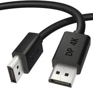 4K DisplayPort Cable, 6 FT DP to DP Cable 1.2, High Speed 4K@60Hz 2K@165Hz @144Hz 1080p for PC TV Laptop Gaming Monitor