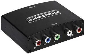 Component to HDMI Adapter YPbPr to HDMI Coverter 5 RCA to HDMI Coverter Supports 1080P Video Audio Converter Adapter HDMI V1.4 for DVD/PSP/Xbox360 to HDTV Monitor