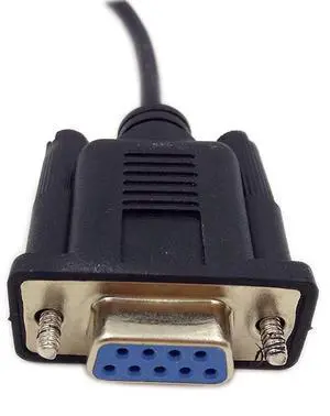 DB9 9 Pin Female to 3.5mm Male Plug Serial Cable RS232 to 1/8 inch Conversion Cable Cord- 6FT/1.8M