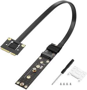 Mini PCIE to NGFF M.2 M Key Extender Cable MPCIE Male to M2 Female NVME SSD Riser Cable