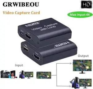 Capture Video New Coming Video card HD video capture card For PS4 Game DVD HD Camera Recording Live Streaming Loop Out