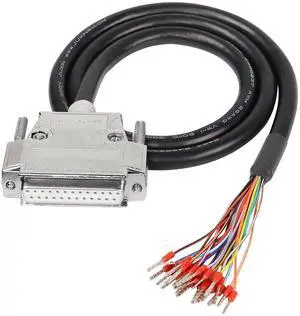 DB25 Connector Adapter RS232 25 Pin Serial Extension Cable Solderless 25-Pin Port Breakout Replacement Cable with Bare Wire - 1M/3.2Ft (DB25 Female)