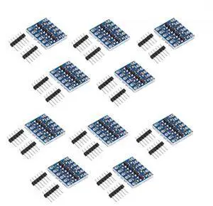 4 Channels Logic Level Converter Bi-Directional Module Shifter I2C IIC 3.3V - 5V for Arduino 10PCS