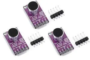 MAX9814 Electret Microphone AGC Amplifier Module Auto Gain Control Release Ratio Low THD for Arduino 3pcs