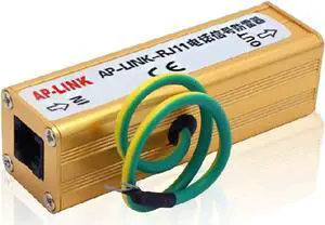 Fax RJ-11 RJ11 Surge Protector Thunder Lightning Arrester Protection Device RJ11 Surge Protection SPD,Telecom RJ11 Telephone Modem Surge Protector Thunder Arrester