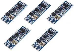 TTL to RS485 Module 485 to Serial UART Level Mutual Conversion Hardware Automatic Flow Control Module TTL Turn to RS485 Module 3.3V-5.5V (5pcs)