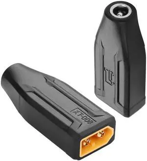 2 Pack XT60 to DC5525 Adapter XT60 to DC 5.5mm X 2.5mm Wireless for TS100 Soldering Iron, FPV Monitor Power,Drone (XT-008)